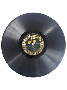 Princes Orchestra Hail To The Spirit Of Liberty 10in 78 RPM Columbia A1132